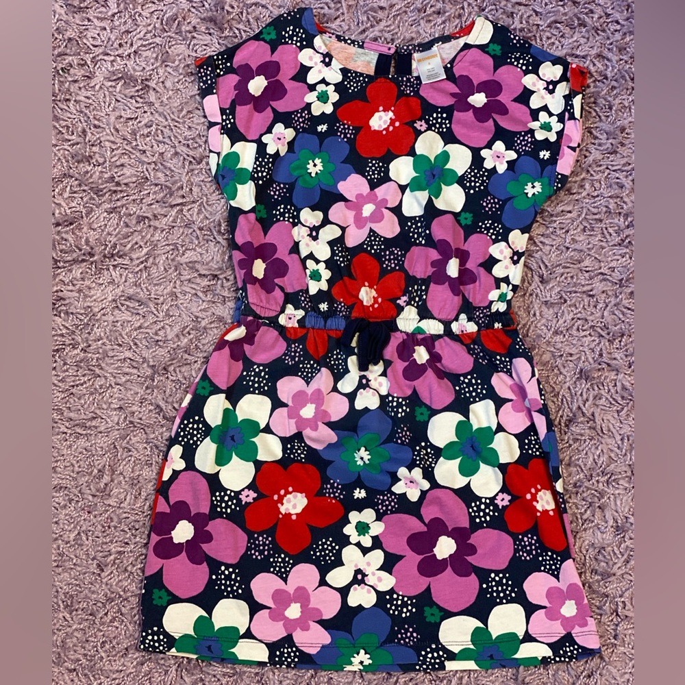 Gymboree girls floral tunic dress M 7/8 🌺
